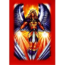  Card Sleeves - Monte ANGEL MANGA RED Pack - 50 Sleeves #82384