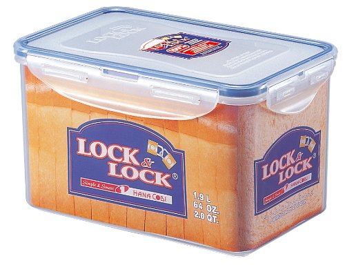 Lock&Lock 64-Fluid Ounce Rectangular Food Container, Tall, 7.9-Cup