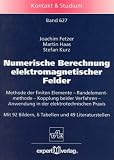 Produkt-Bild: Numerische Berechnung elektromagnetischer Felder