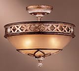Minka Lavery Lights 1757-206 Semi-Flush Mount Aston Court Traditional semi-Indoor Lighting