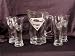 Kitchen & Housewares : DC Comics Superman Man of Steel Beer Set Etched Glass Pitcher and Pilsners