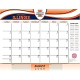Illinois Fighting Illini NCAA 22 x 17 Academic Desk Calendar