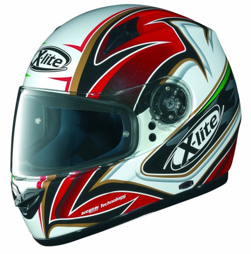 X-Lite X-602 Helm Nation NC (white 14) gr&uuml;n/weiss/rot, M Preisvergleich