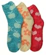 Women's (3 Pairs) Soft Fuzzy Winter Socks - Designs Available