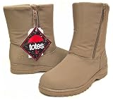 Womens Totes Roberta Taupe Warm Winter Snow Boots