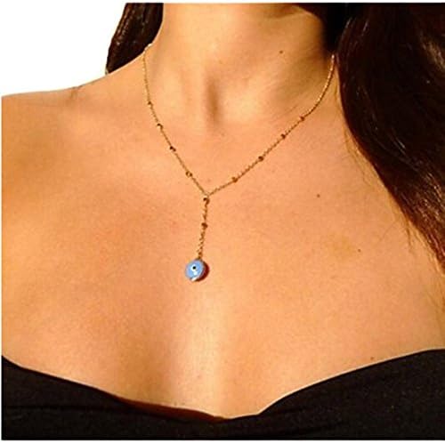 OVERMAL Womens Eye Pendant Simple Chain Charm Necklace