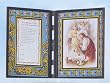 First Communion Girl Stained Glass Plaque in English or Spanish, 10" x 7" - MADE IN ITALY