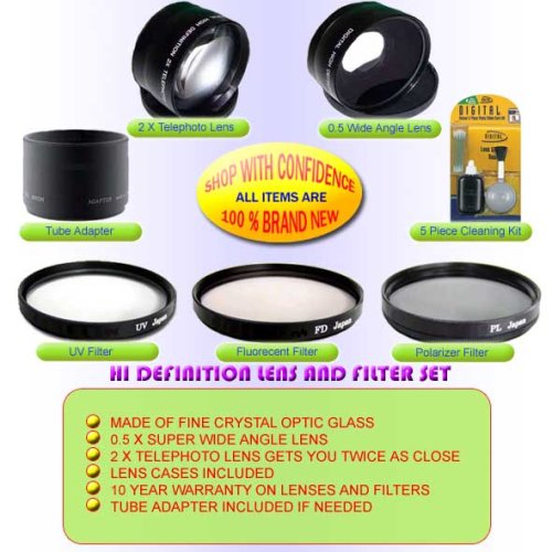 HD LENS  FILTER SET FOR SONY CYBERSHOT DSC-H7 DSC-H9