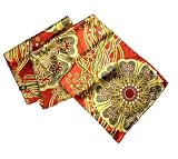 Dancing Stars on Red - Pangborn Design Scarf 11006