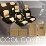 Universal PU (Synthetic) Leather Car Seat Covers Set with Carpet Floor Mats