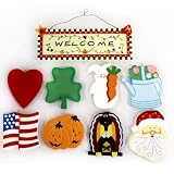 All Seasons Decorative Wall Hanging Set 9-Piece Welcome