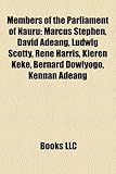 Members of the Parliament of Nauru: Marcus Stephen, David Adeang, Ludwig Scotty, Ren Harris, Kieren Keke, Bernard Dowiyogo, Kennan Adeang-