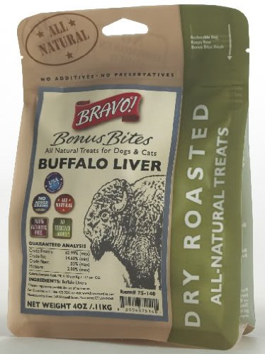 Bravo! Dry Roasted Buffalo Liver Treats