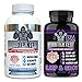 Angry Supplements Testosterone Booster for Men (2 Pack), Monster Test (120 Tablets), Monster PM (60 Capsules) Sleep Aid, Builds Muscle Mass, Both Boost Energy & Sex Drive, All Natural, Made in USA
