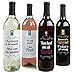 Wine Not? - Funny Gift for Women and Men - Wine Bottle Label Stickers - Set of 4