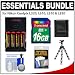 Essentials Bundle for Nikon Coolpix L320, L610, L810 & L820 with 4 AA Batteries & Charger + 16GB Card + Flex Tripod + Accessory Kit