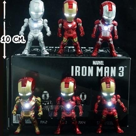 Marvel Ironman 3 Sci-fi series Mini Figure 10 cm. 6 pcs./set