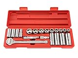 TEKTON 11601 3/8-Inch Drive Pro Socket Set, Metric, 21-Piece [並行輸入品]