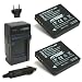 Wasabi Power Battery (2-Pack) and Charger for Panasonic Lumix DMW-BCF10, DMW-BCF10E, DMW-BCF10PP, CGA-S/106B, DMC-F2, DMC-F3, DMC-FH1, DMC-FH20, DMC-FH22, DMC-FH3, DMC-FT3, DMC-FT4, DMC-FX68, DMC-FX700, DMC-FX75, DMC-TS2, DMC-TS3, DMC-TS4