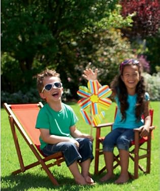 Canvas Deckchair Red 