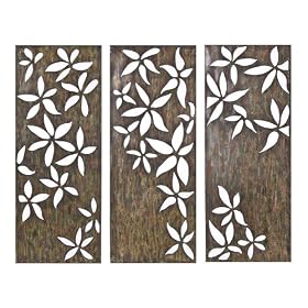 3-pc. Cut Out Leaf Wall Plaque Set