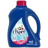 Cheer HE 2x Concentrated Liquid Detergent, Bright Clean, 64-Load Bottle Fresh Clean Scent