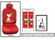 Snoopy Dancing Plus Package 16 - Grey Accessories Seat Covers
