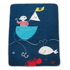 David Fussenegger 61312879 Babydecke, circa 70 x 90 cm, Pirat/Wal