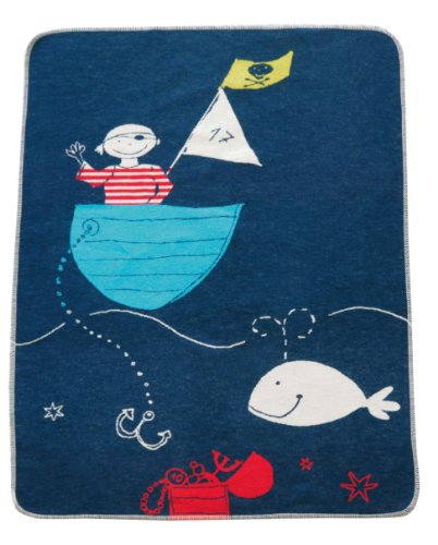 David Fussenegger 61312879 Babydecke, circa 70 x 90 cm, Pirat/Wal Preisvergleich