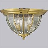 Progress Lighting Polished Brass Clear Beveled Two-Light Sconce