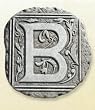 Monogram Garden Wall Plaque Stepping Stone Initial B
