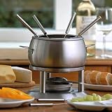 51xLGhCyeZL. SL160  EDELSTAHL FONDUE SET MIT BRENNER 1,8 LITER