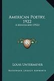 American Poetry, 1922: A Miscellany (1922)