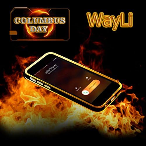 Wayli LED Flash Light UP iPhone 6 Plus Case Transparent LED Incoming Call LED Blink Flashlight Case for Apple iPhone 6 Plus (iPhone 6 Plus WHITE)