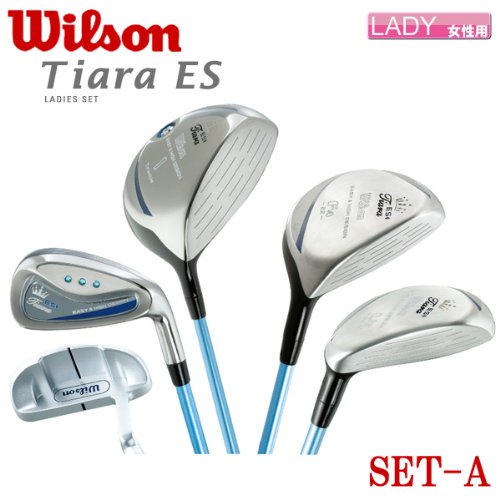 【レディース/2010年モデル】キャスコ ゴルフ ウィルソン ティアラ Tiara ES SET-A フルセット8本組(1W,4W,UT,7I-9I,P/S,PT)