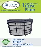 Shark NV351 HEPA Filter Designed To Fit Shark Navigator Lift-Away NV351, NV352, NV400; Replaces Shark Part# XHF350; Designed & Engineered By Crucial Vacuum