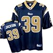 Steven Jackson Jersey: Reebok Navy Replica #39 St. Louis Rams Jersey