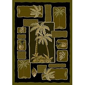 Carpet Art Deco Serenity 2 x 7 Delusion/Khol Area Rug