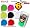 Bull's 6-Pack Nylon Flights Schwarz 81504