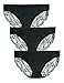 Liqqy Women's 3 Pack Low Rise Cotton Lace Coverage Bikini Panties