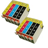 10 TINTEN (4x T1281 2 x T1282 2x T1283 2x T1284) KOMPATIBEL TINTEN DRUCKER PATRONE FÜR Epson Stylus SX230 SX425W SX435W SX420W SX445W S22 SX125 SX130
