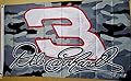 Dale Earnhardt #3 Camo Nascar Fan Flag 3' x 5' Premium 2 Sided Banner