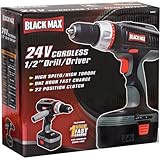 Black Max 24V Cordless 1/2 inch Drill/Driver