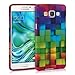 kwmobile TPU SILICONE CASE for Samsung Galaxy A5 (2015) Design Rainbow cubes multicolor green blue - Stylish designer case made of premium soft TPU