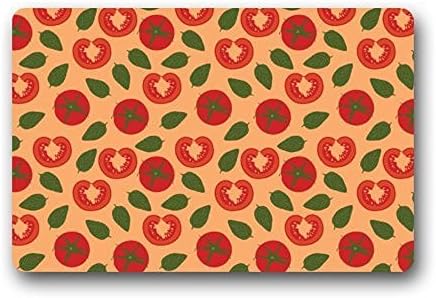 Our Iris ,/;-Best Red Tomatoe Pattern Door Mat Washable Doormat Mat 30(L)x18(W)
