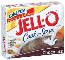 Jell-O Cook & Serve Pudding & Pie Filling, Chocolate, 5-Ounce Boxes (Pack of 24)