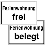 Ferienwohnung frei Hinweisschild, Kunststoff, 30x20 cm
