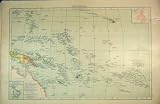 1893 MAP POLYNESIA PACIFIC OCEAN MARSHALL ISLANDS FIJI