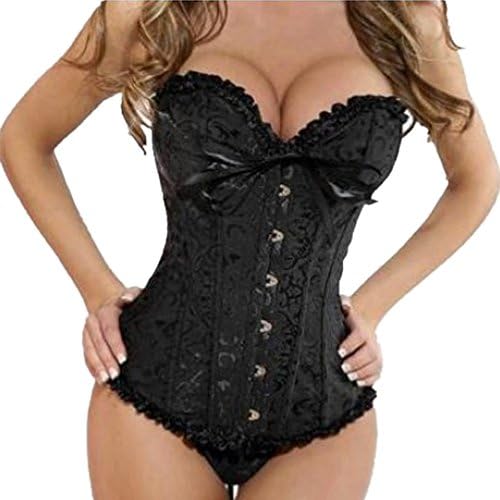 Burlesque Classical Satin Lace Up Corset Basque Wedding Dress bustiers