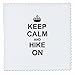 3dRose qs_157760_1 Keep Calm and Quilt On-Carry on Quilting-Quilter Gifts-Pink Fun Funny Humor Humorous-Quilt Square, 10 by 10-Inch